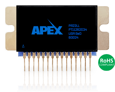 Apex Microtechnology's PA22, a 250 V, 13.6 A Power Amplifier with Exceptional Power Dissipation