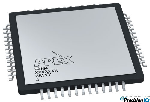 Apex Microtechnology's PA164, a 4 A, 200 V High Density, Multi-Purpose Power Amplifier IC