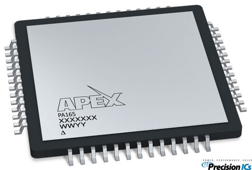 Apex Microtechnology's PA165, a 10A, 200V, High Density, Multi-Purpose Power Amplifier IC