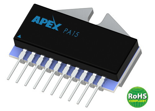 Apex Microtechnology's PA15, a 400 V, 200 mA Power Amplifier with Low Standby Current