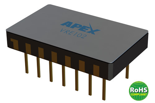 Apex Microtechnology's VRE102, an Ultra-Stable 10 V Output Voltage Reference with 1.0 mV Initial Accuracy