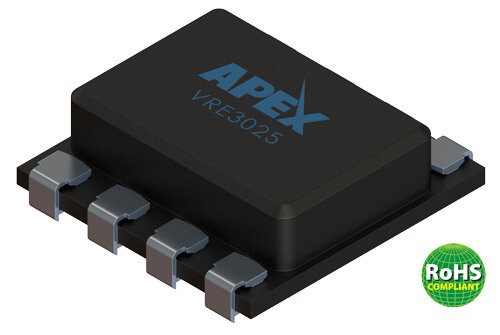 Apex Microtechnology's VRE3025, a Ultra-Stable +2.5 V Output Voltage reference