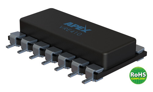 Apex Microtechnology's VRE410, a Low Cost ±10V Output Voltage Reference with ±1.6mV Initial Accuracy 